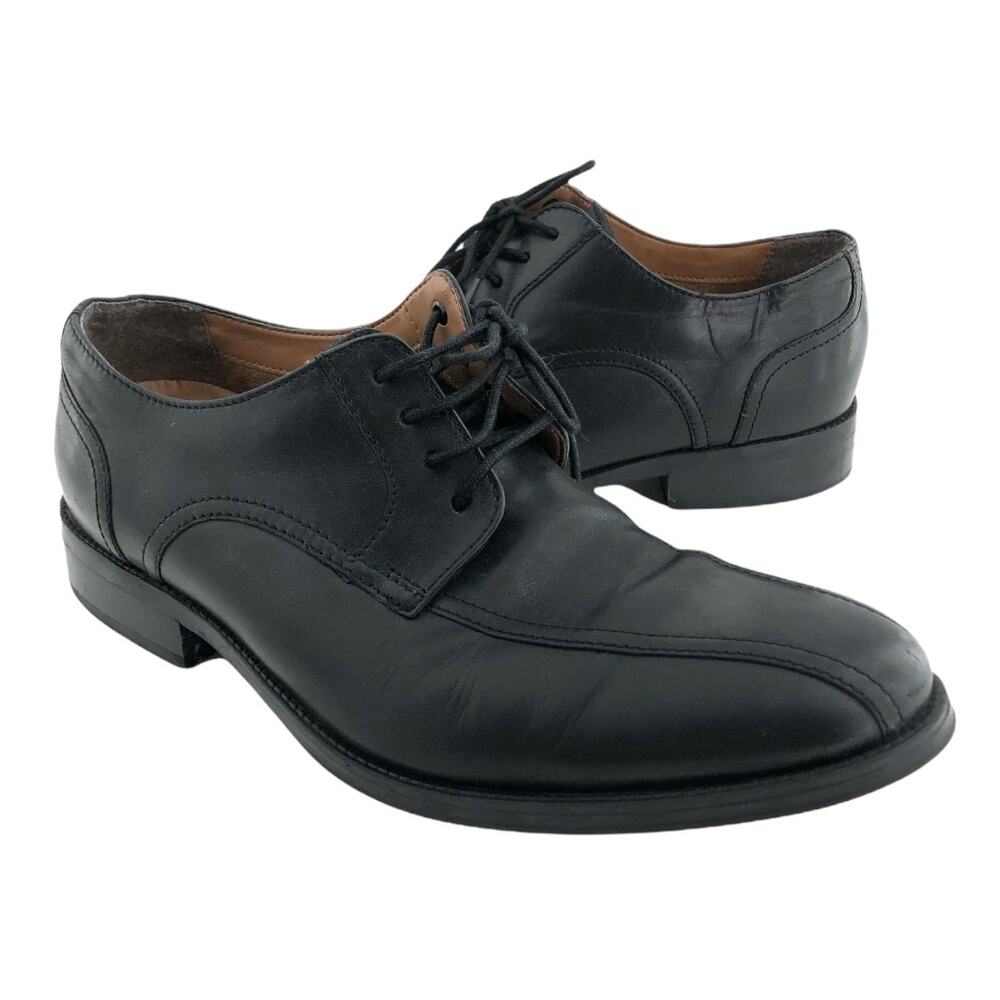 Bostonian Size 8.5 Men's Black Leather Lace Up Oxford Dress Shoes